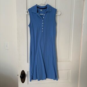 GAP Sleeveless Blue Maxi Dress